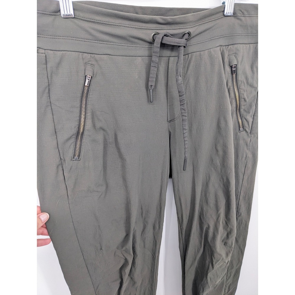 Athleta Trekkie North Jogger Pants Womens 6 Olive Green Gorpcore Drawstring - Picture 2 of 10